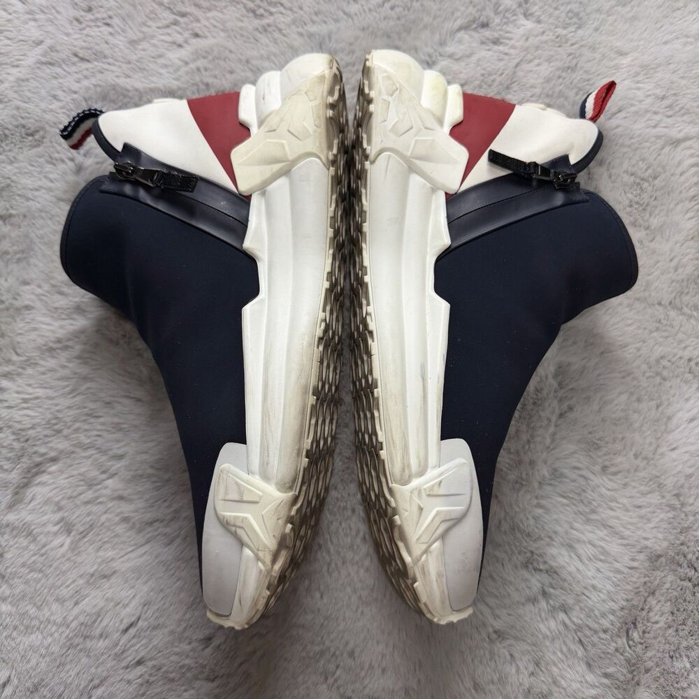 Moncler Compassor Zip Shoes Mens Sneakers Blue Athletic Size 44 US 11 Authentic - Picture 4 of 8